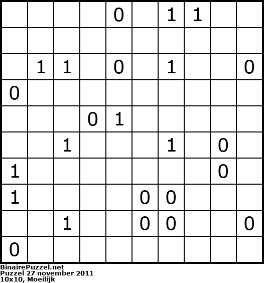Binaire Puzzel