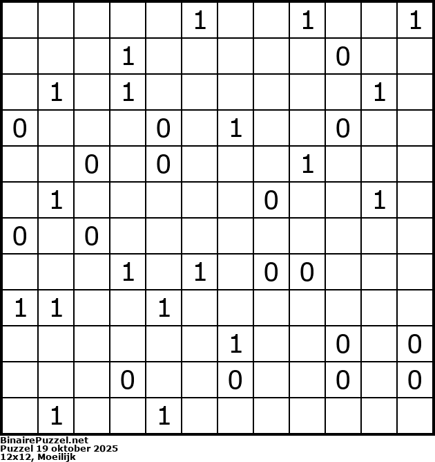 Binaire Puzzel