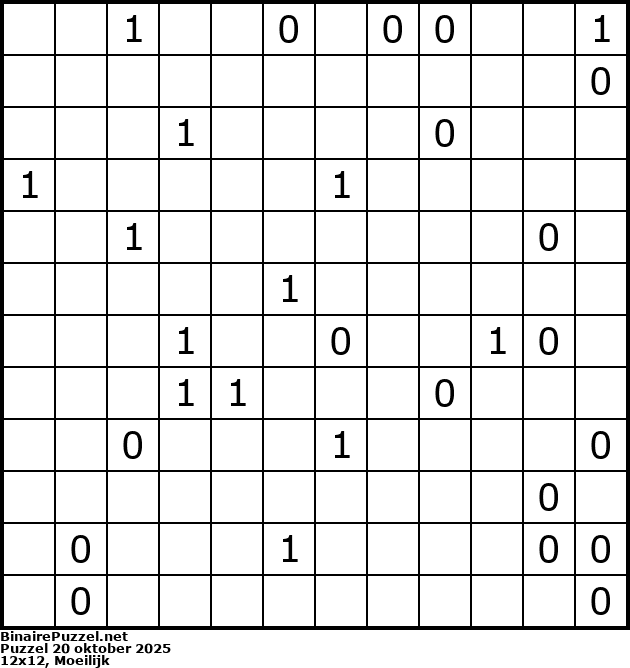 Binaire Puzzel