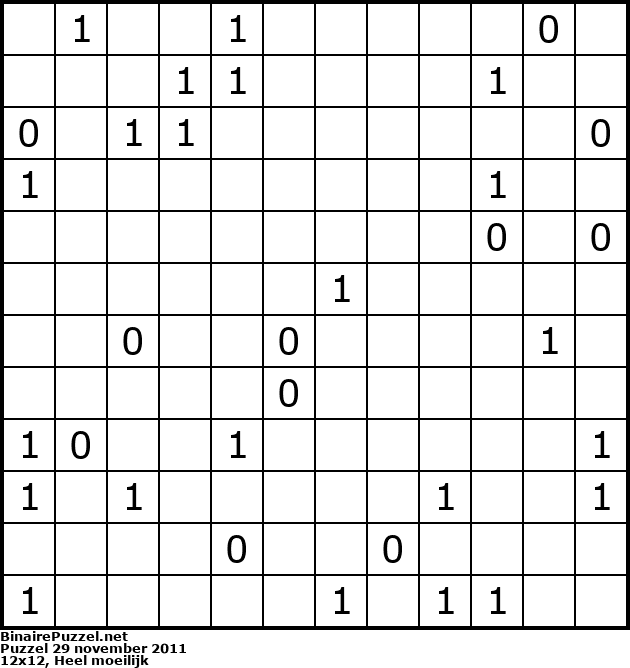 Binaire Puzzel