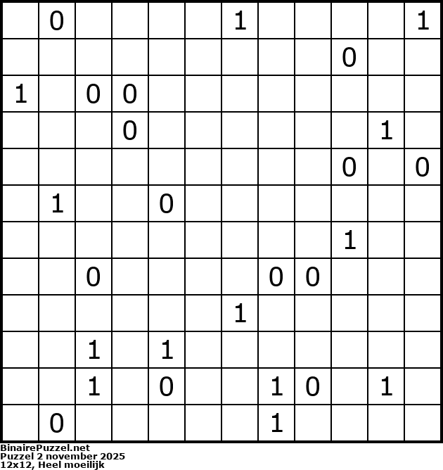 Binaire Puzzel