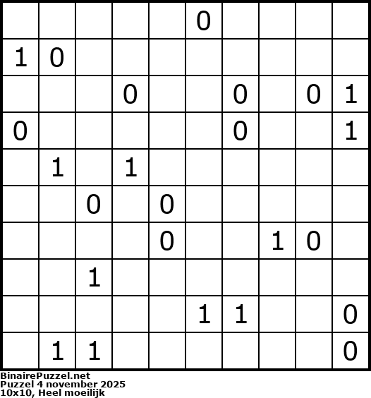 Binaire Puzzel