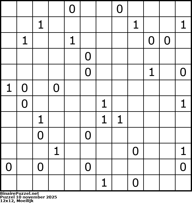 Binaire Puzzel