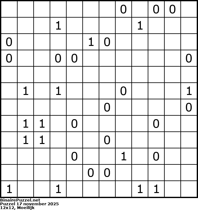Binaire Puzzel