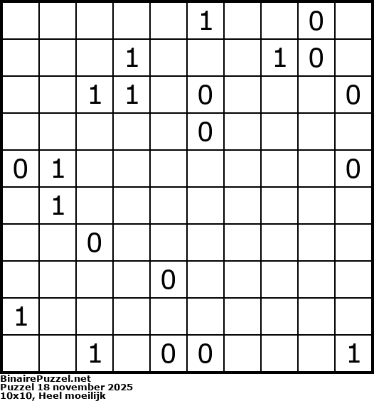 Binaire Puzzel