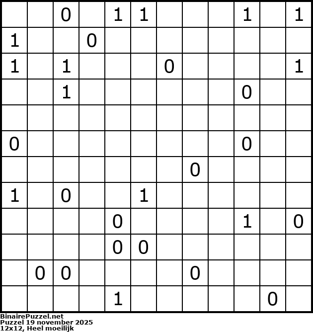 Binaire Puzzel