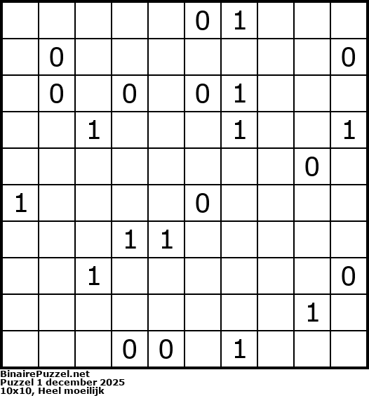 Binaire Puzzel