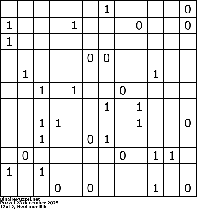 Binaire Puzzel