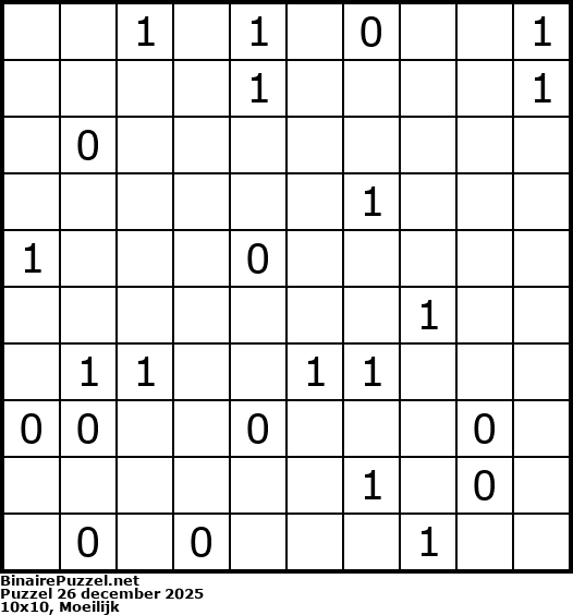 Binaire Puzzel