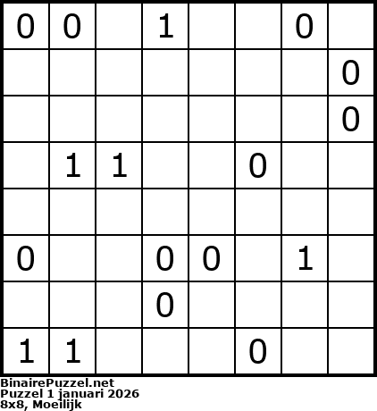 Binaire Puzzel