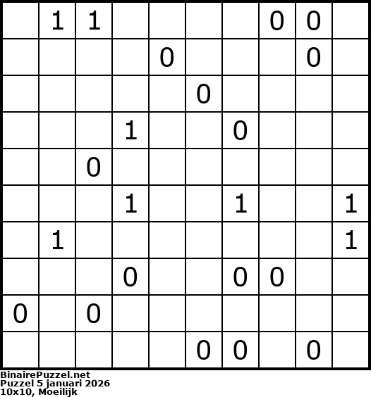 Binaire Puzzel