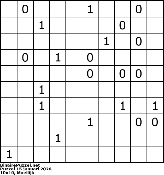 Binaire Puzzel