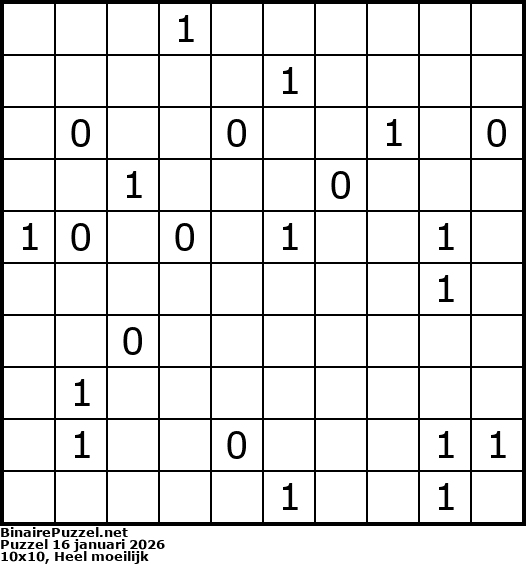 Binaire Puzzel