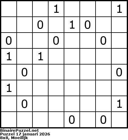 Binaire Puzzel