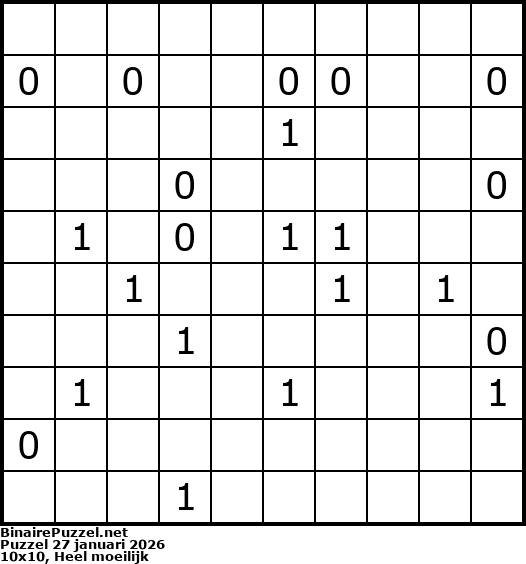 Binaire Puzzel