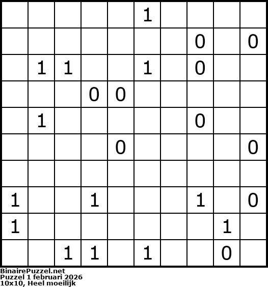 Binaire Puzzel