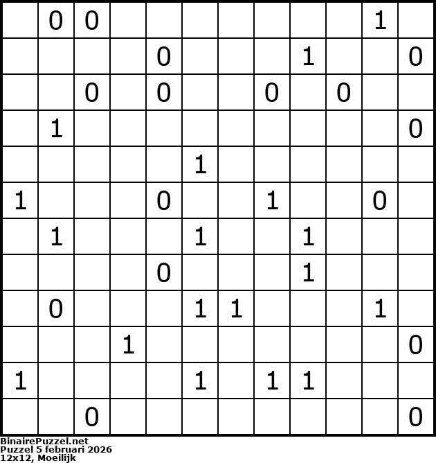 Binaire Puzzel