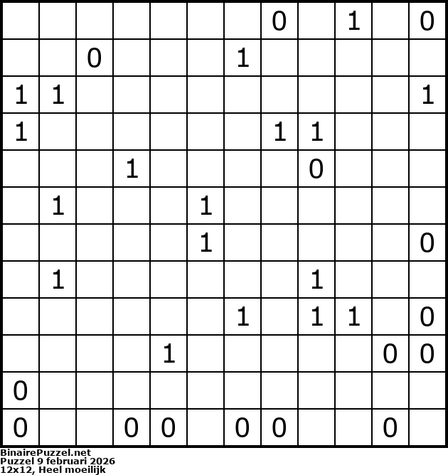 Binaire Puzzel