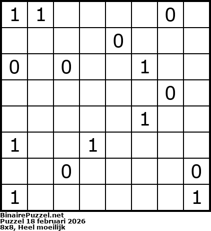 Binaire Puzzel
