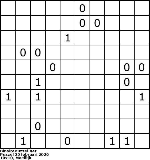 Binaire Puzzel