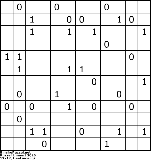 Binaire Puzzel
