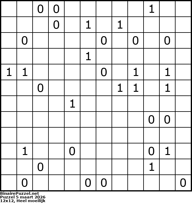 Binaire Puzzel
