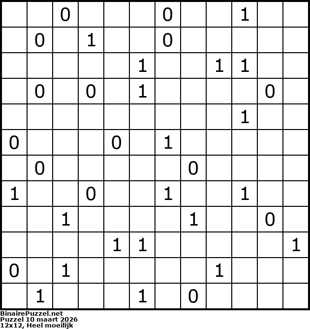 Binaire Puzzel