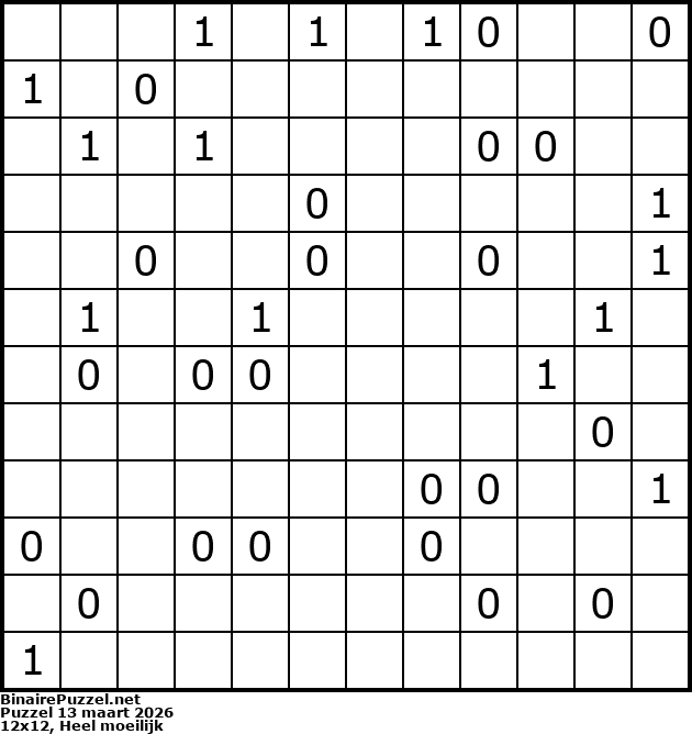 Binaire Puzzel