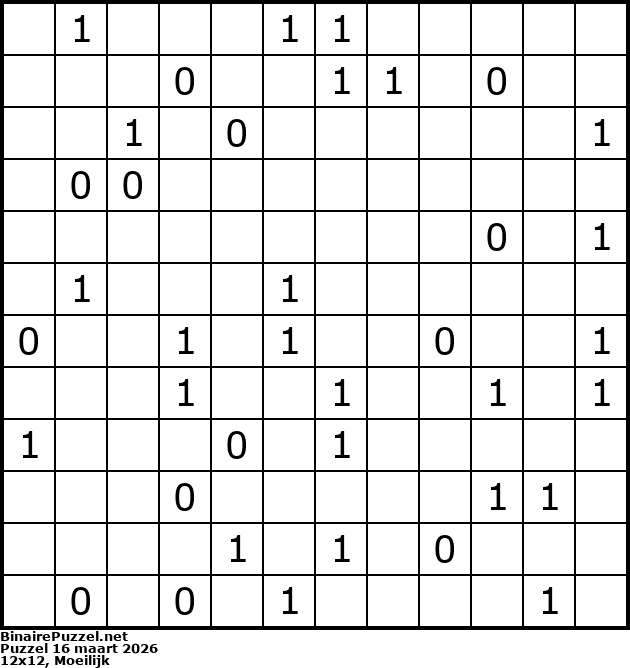 Binaire Puzzel