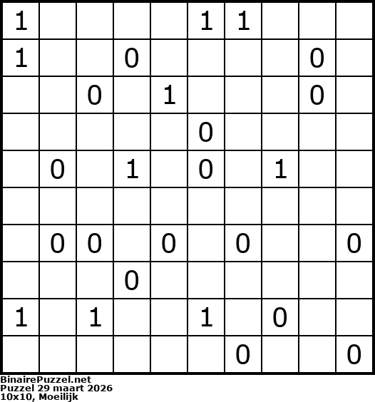 Binaire Puzzel