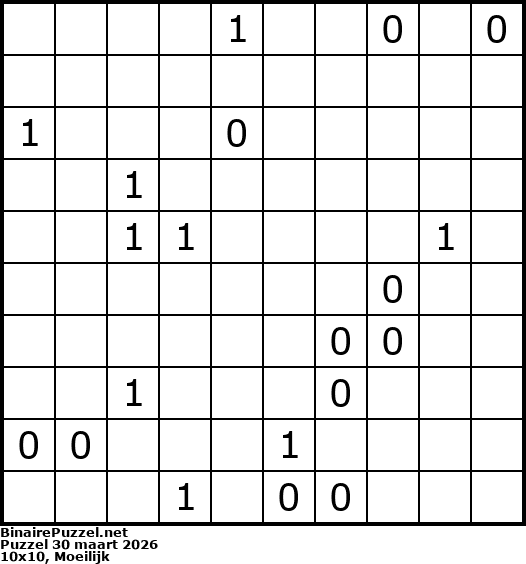 Binaire Puzzel