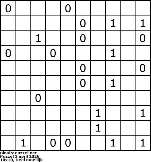 Binaire Puzzel