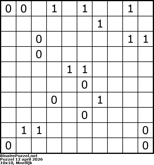 Binaire Puzzel