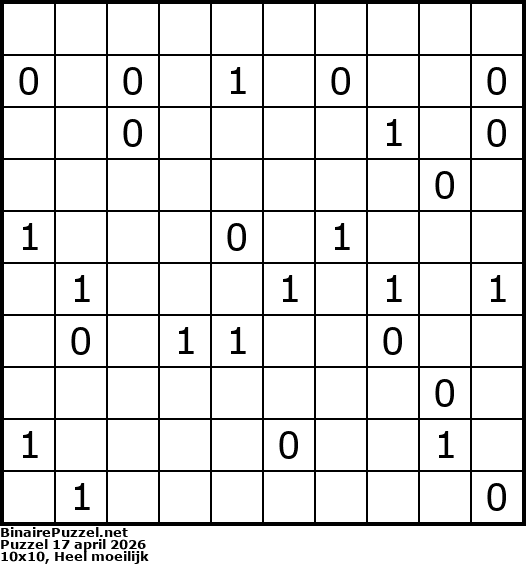 Binaire Puzzel