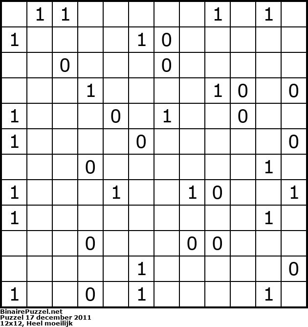 Binaire Puzzel