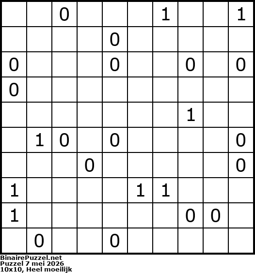 Binaire Puzzel