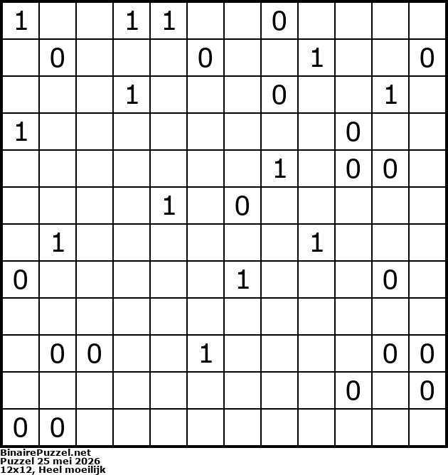 Binaire Puzzel