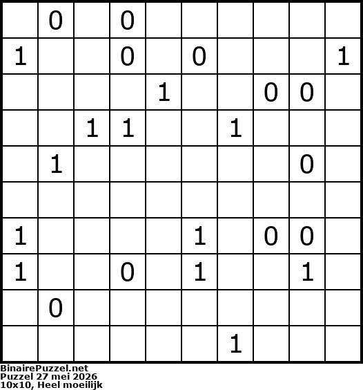 Binaire Puzzel