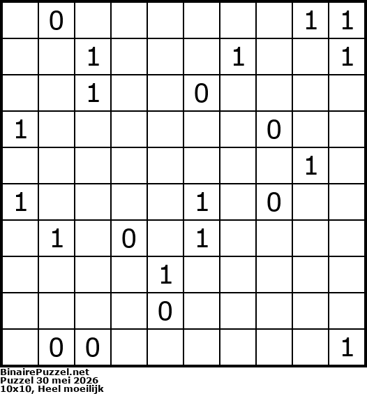 Binaire Puzzel