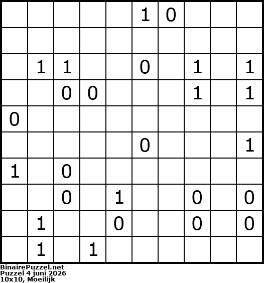 Binaire Puzzel