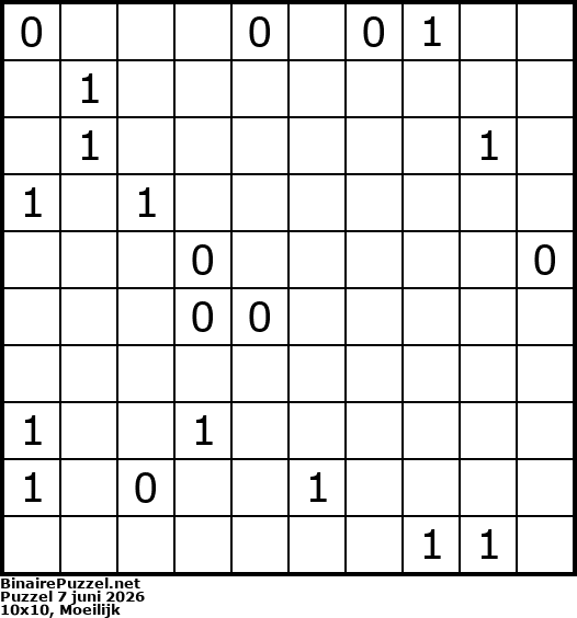 Binaire Puzzel