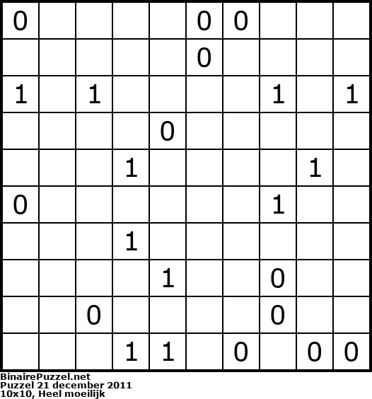 Binaire Puzzel