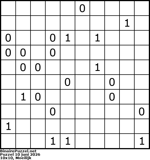 Binaire Puzzel