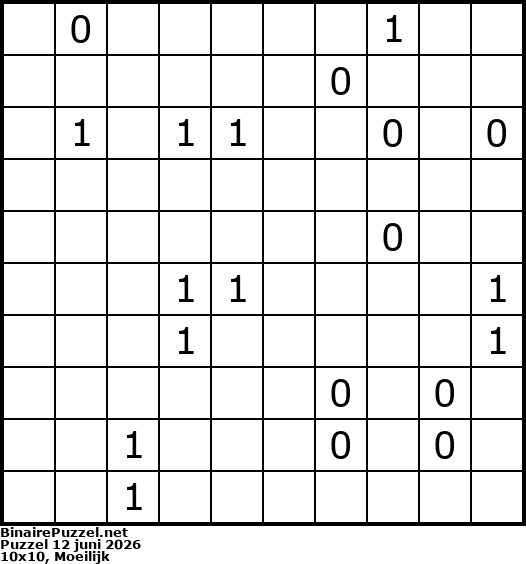 Binaire Puzzel