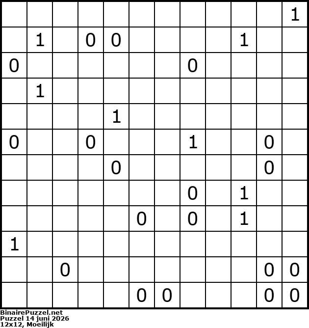 Binaire Puzzel