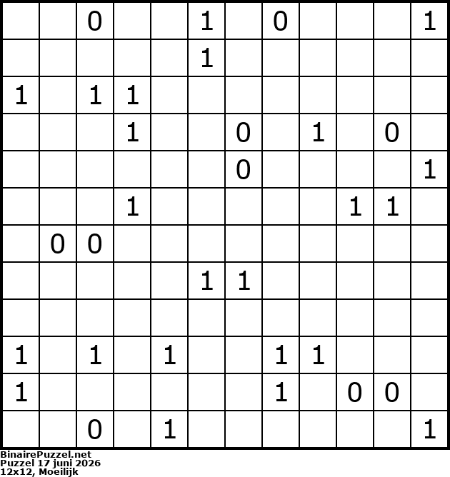 Binaire Puzzel