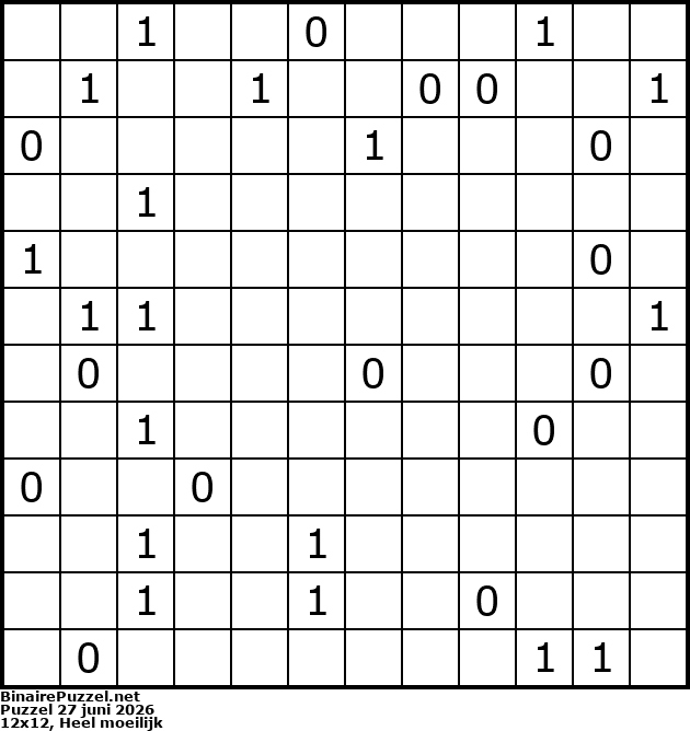 Binaire Puzzel
