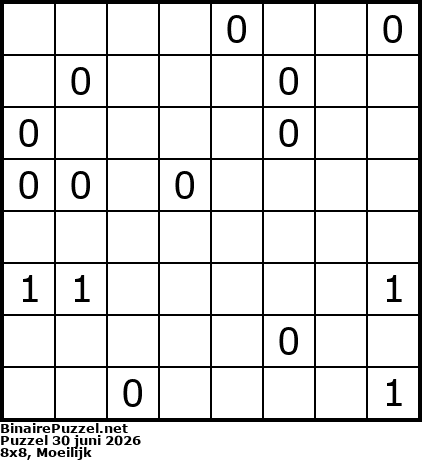 Binaire Puzzel