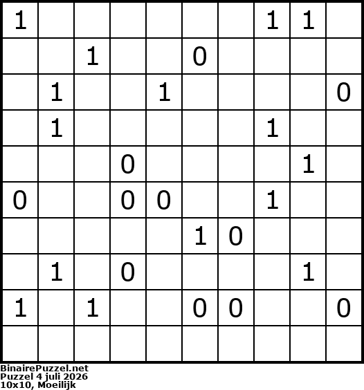 Binaire Puzzel