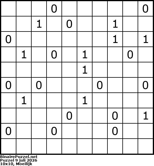Binaire Puzzel